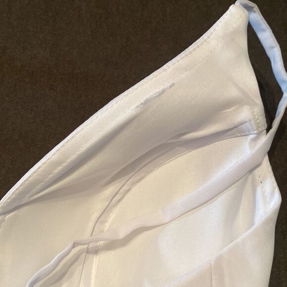 Women’s Elegant White Chiffon Full Length Dress CorsetBack Leg Slit Size 2 *READ - Picture 12 of 12
